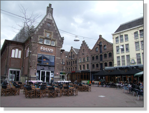 Arnheim Arnhem zentraler Platz im vielen Kneipen und Restaurants