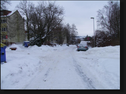 Schnee in Gera